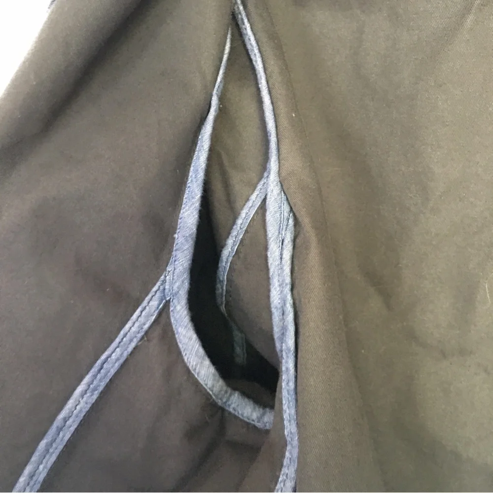 The Gap Dark Gray Lightweight Trench Coat, Size L - Picture 7 of 11